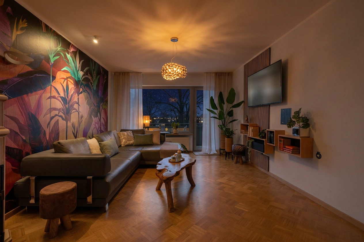 The Elegant One 5 Living Room Night